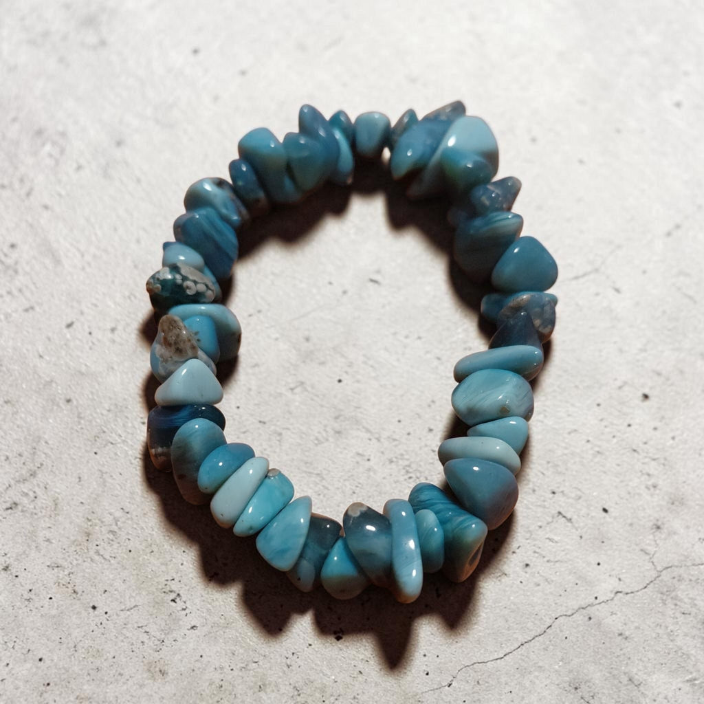 Feenglas aus Schweden - Swedish Blue - Splitterarmband