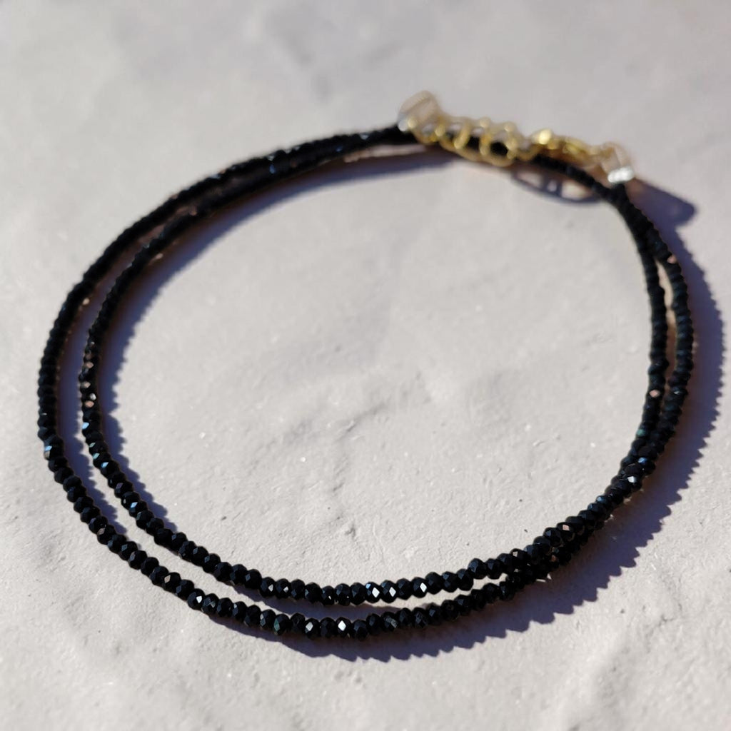 Spinell Kette Facett-Schliff