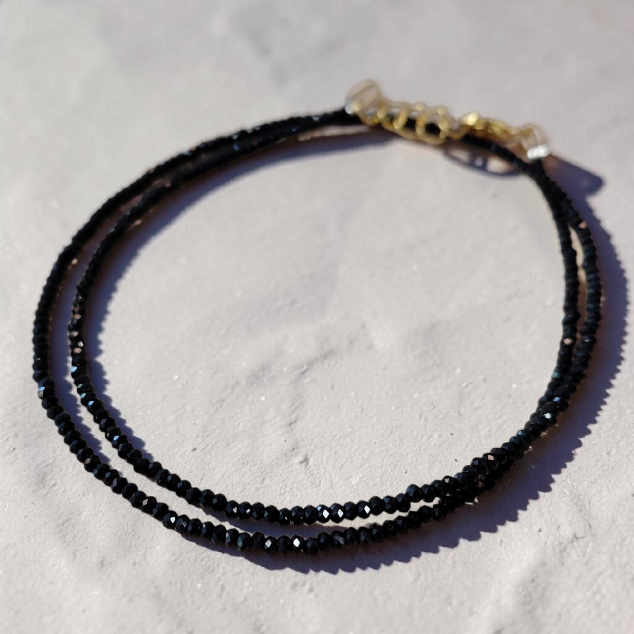Spinell Kette Facett-Schliff