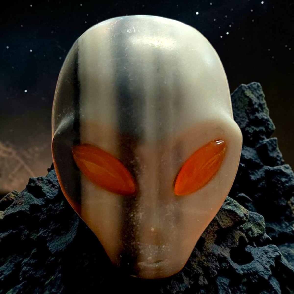 Zen Jaspis Alien-Schädel, Alienskull