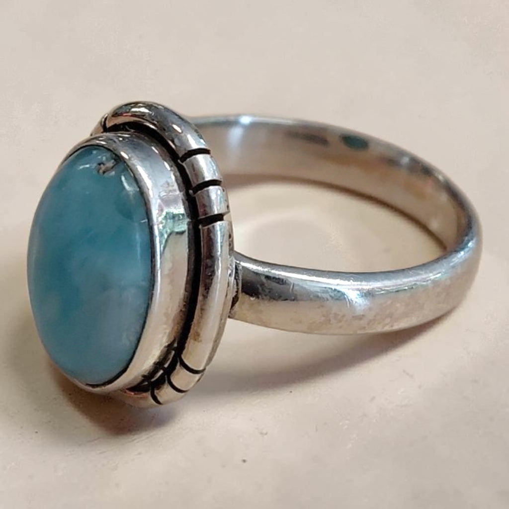 Larimar Ring Silber Gr. 54