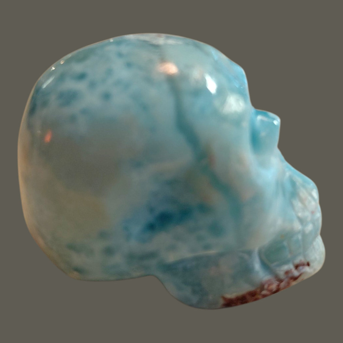 Larimar Kristallschädel