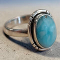 Larimar Ring Silber Gr. 54
