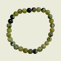 Lizardit (Serpentin) aus Norwegen, 6mm Gummiarmband