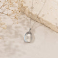 Bergkristall Kettenanhänger - 925er Silber