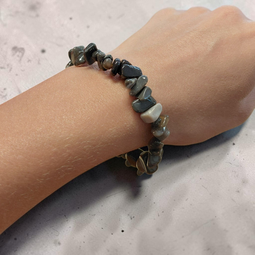 Flint Armband, Feuerstein aus Dänemark, Chip-Armband