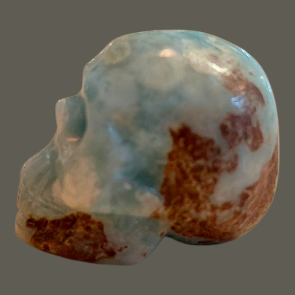 Larimar Kristallschädel