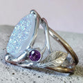 Drusy Ring handgeschmiedet