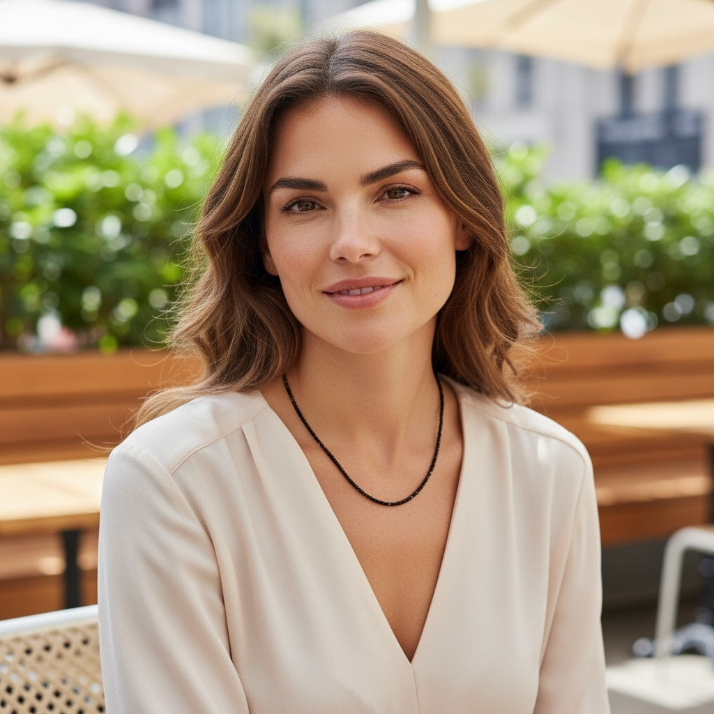 Spinell Kette Facett-Schliff