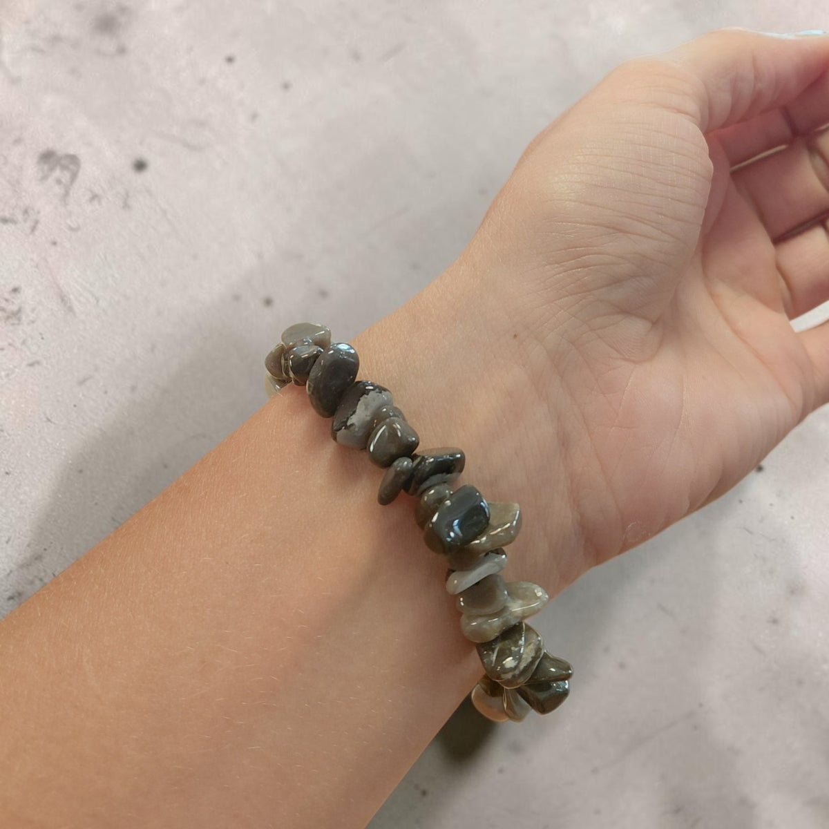 Flint Armband, Feuerstein aus Dänemark, Chip-Armband